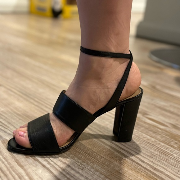 Franco Sarto Haneli block heel in black leather (9) - Picture 9 of 10